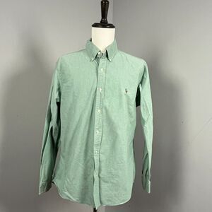 Polo Ralph Lauren Green Oxford Long Sleeve Button Front Shirt Men's XL